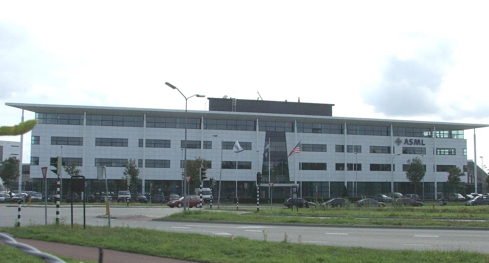 ASML office building with company logo in Veldhoven, the Netherlands (file photo, 2008)
