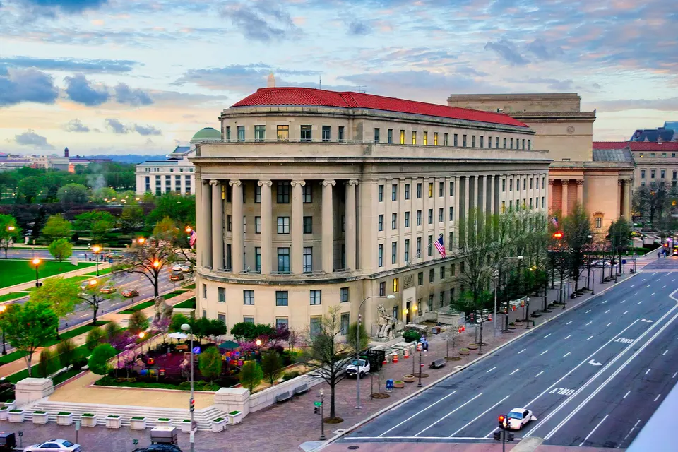 File photo of the Apex Building, headquarters of the Federal Trade Commission, in Washington, D.C.