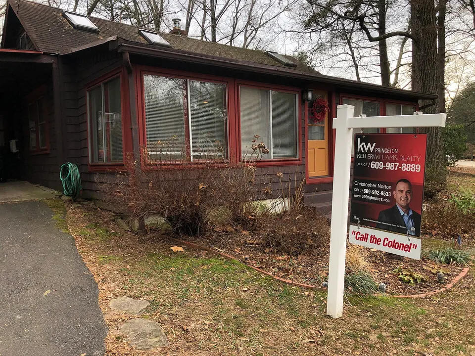 Contextual file photo of a house with a for-sale sign in Ewing Township, New Jersey