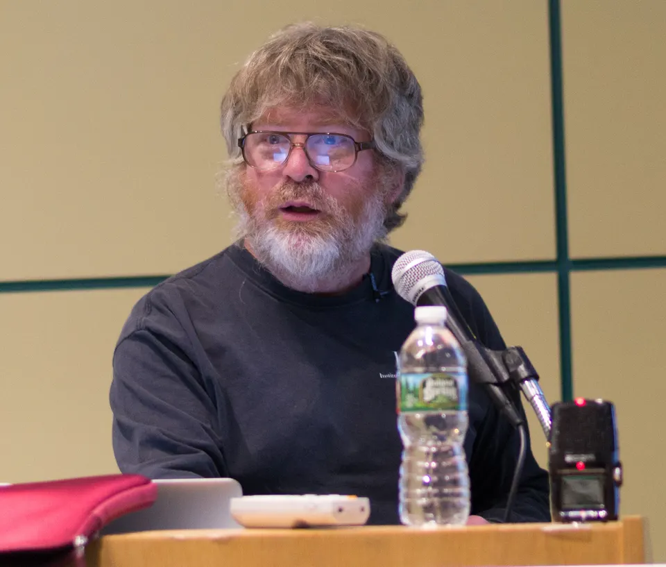 File photo: computer scientist Russell Impagliazzo, co-originator of the Exponential Time Hypothesis, lecturing at a 2016 DIMACS workshop