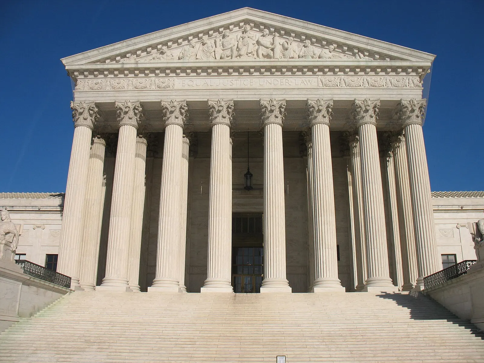 Contextual file photo of the front of the U.S. Supreme Court building in Washington, D.C.