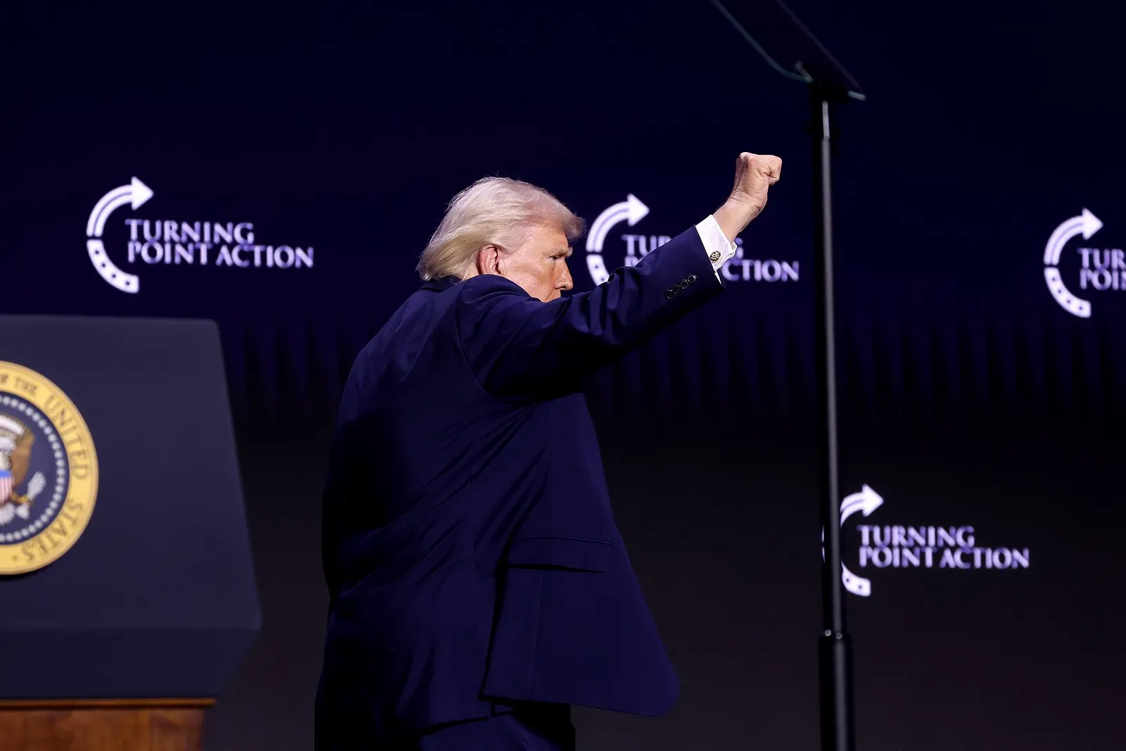 Donald Trump speaking at a rally in Phoenix, Arizona in April 2026 (file photo, contextual)